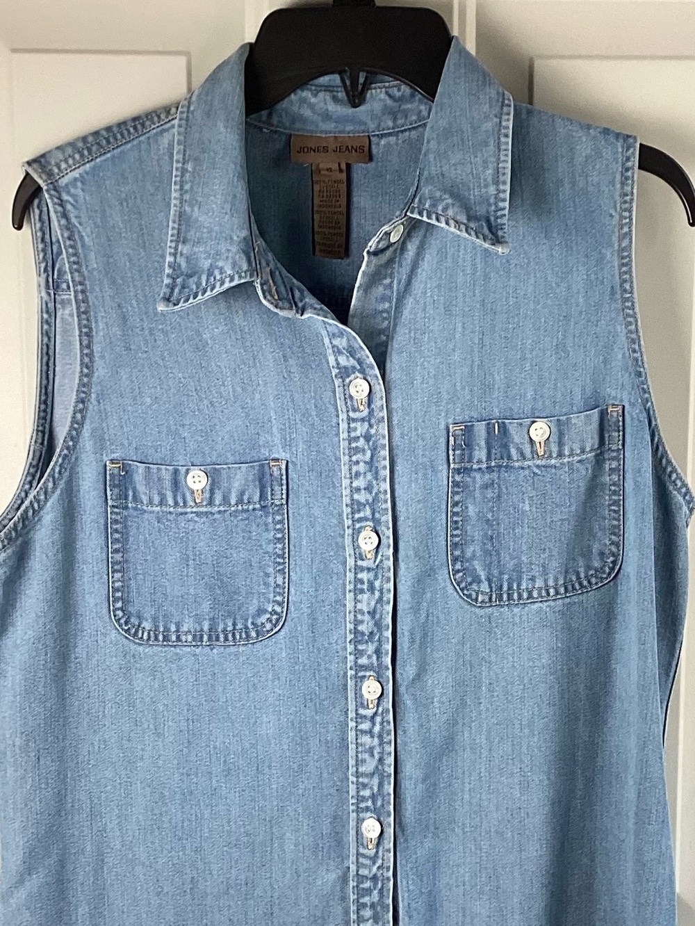 Jones Jeans Light Blue Denim-Look Maxi Dress - Picture 2 of 6